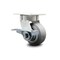 Service Caster 4 Inch Kingpinless Thermoplastic Rubber Wheel Swivel Caster with Brake SCC SCC-KP30S420-TPRRF-SLB - alternate 1